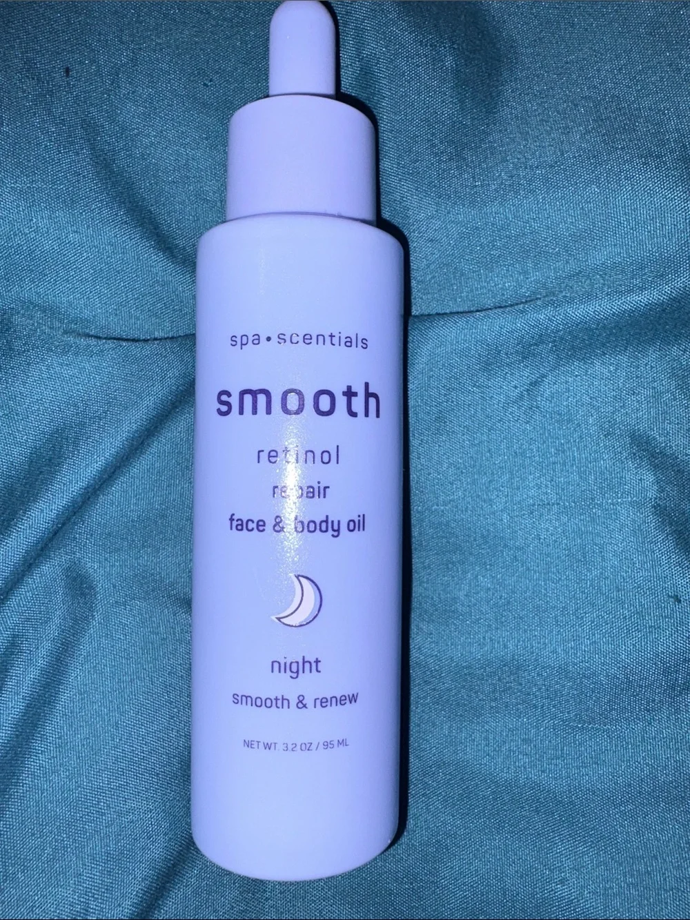 spa•scentials Smooth Retinol Face & Body Oil - Night, Smooth and Renew 3.4 oz